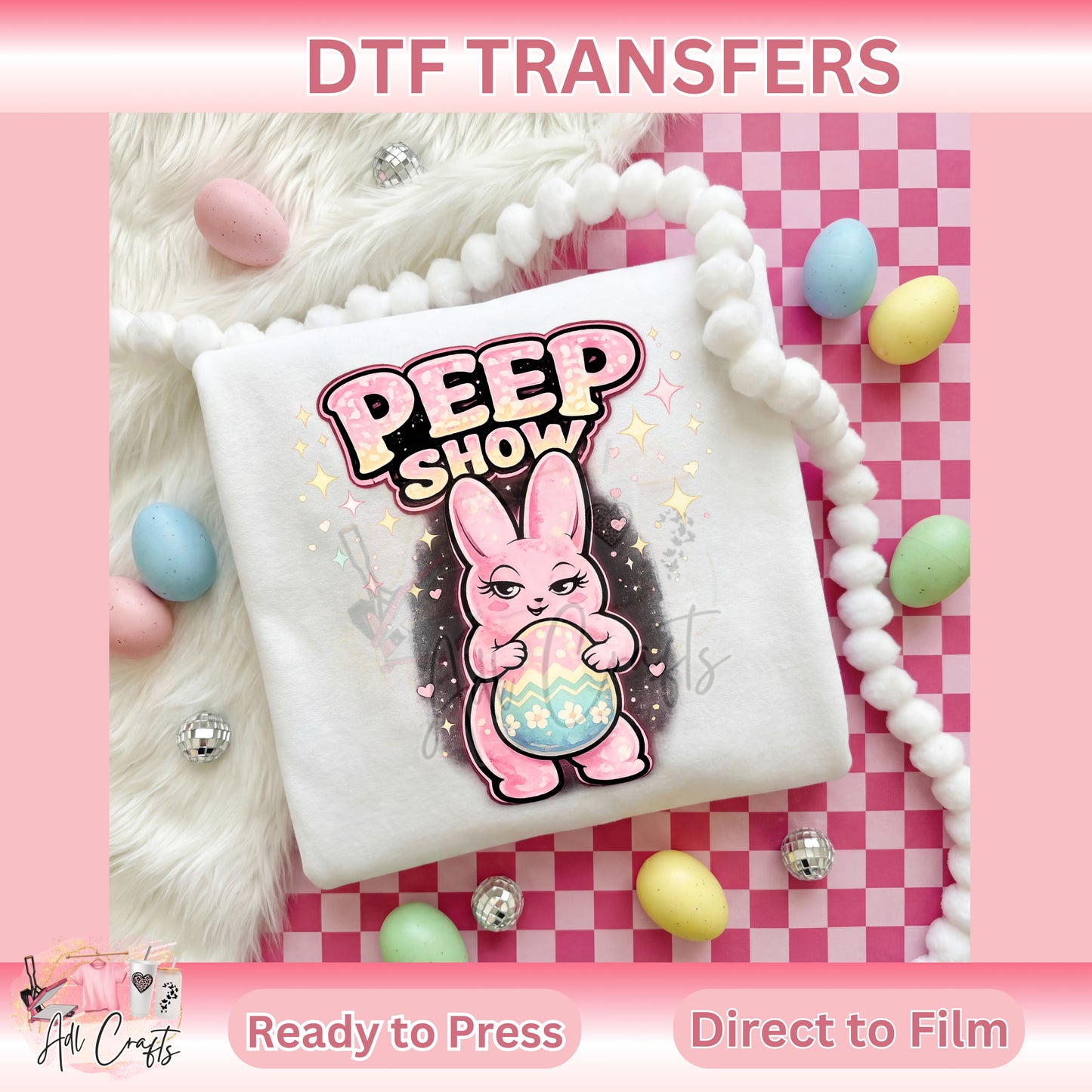Peep Show Easter DTF Transfer