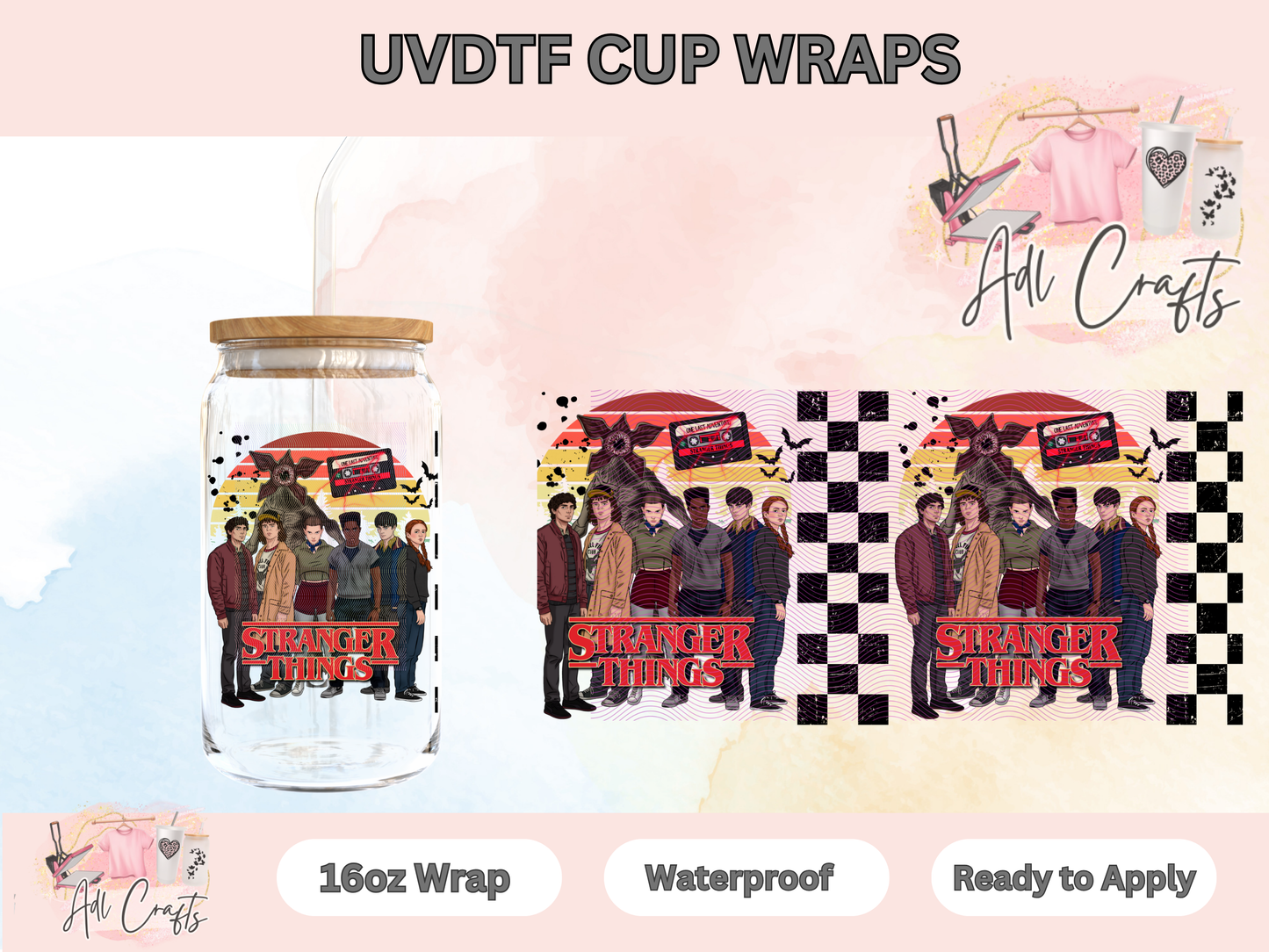 Stranger Retro I UVDTF WRAPS