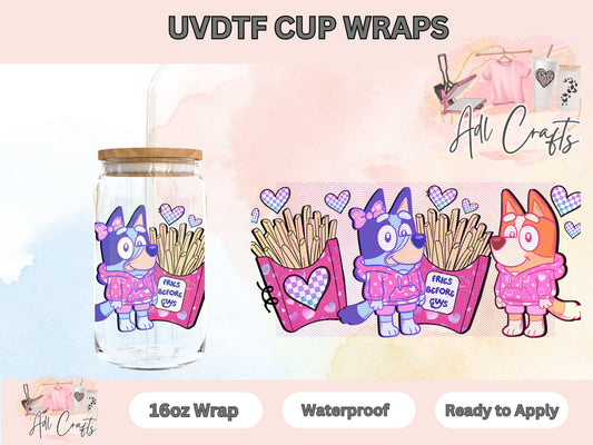 Blue and Bingo fries UVDTF WRAPS