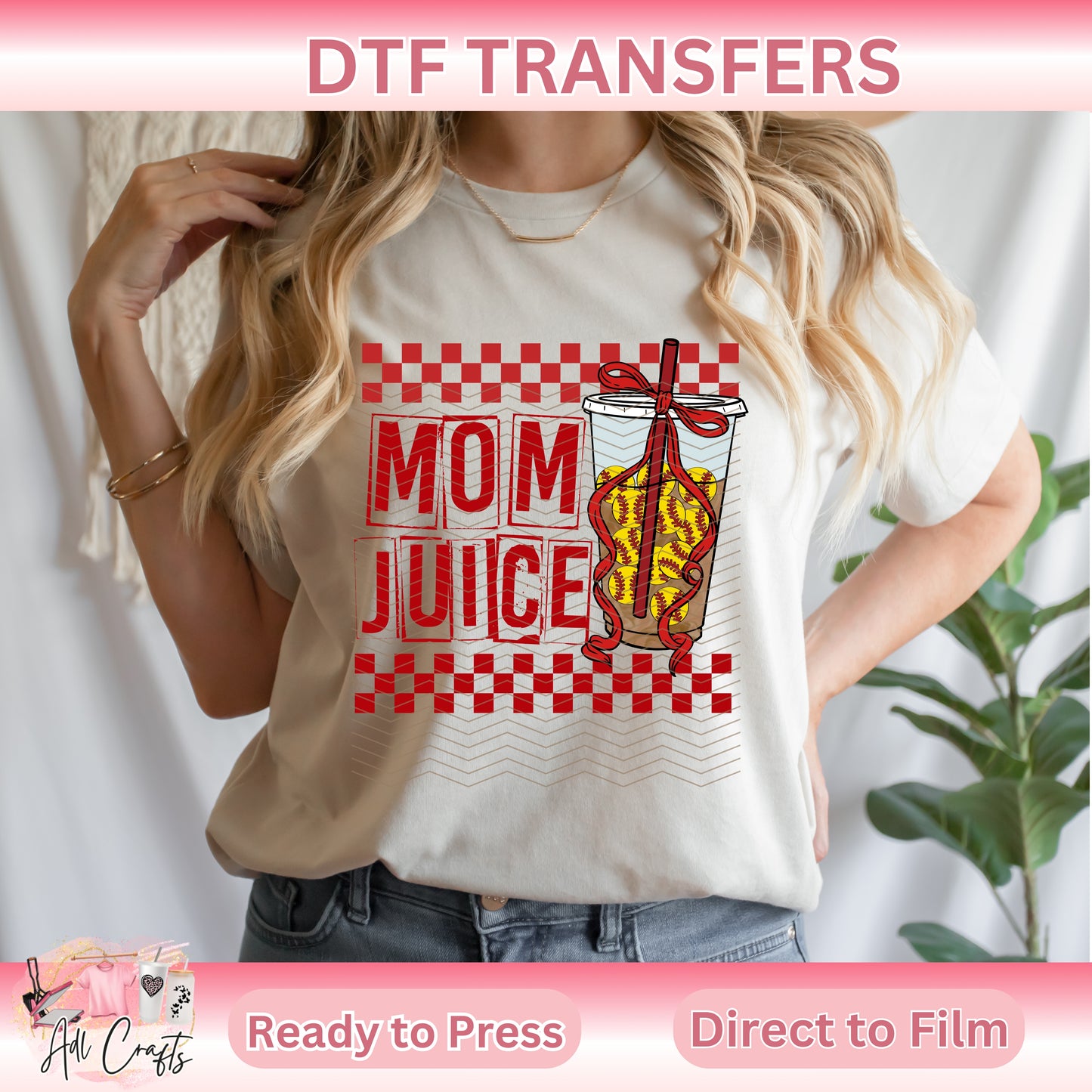 Mom Juice retro softball SPORTS DTF TRANSFERS