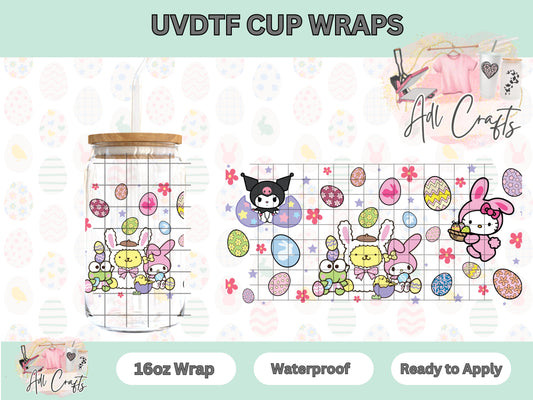 Kitty Friends Bunny Easter UVDTF Cup Wrap