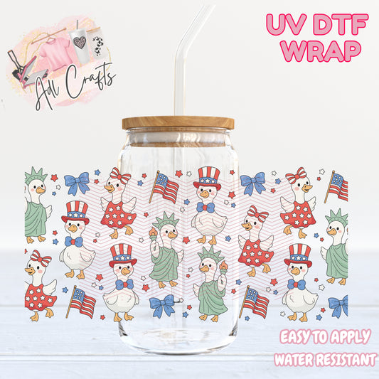 Goose 4th of July UVDTF WRAPS
