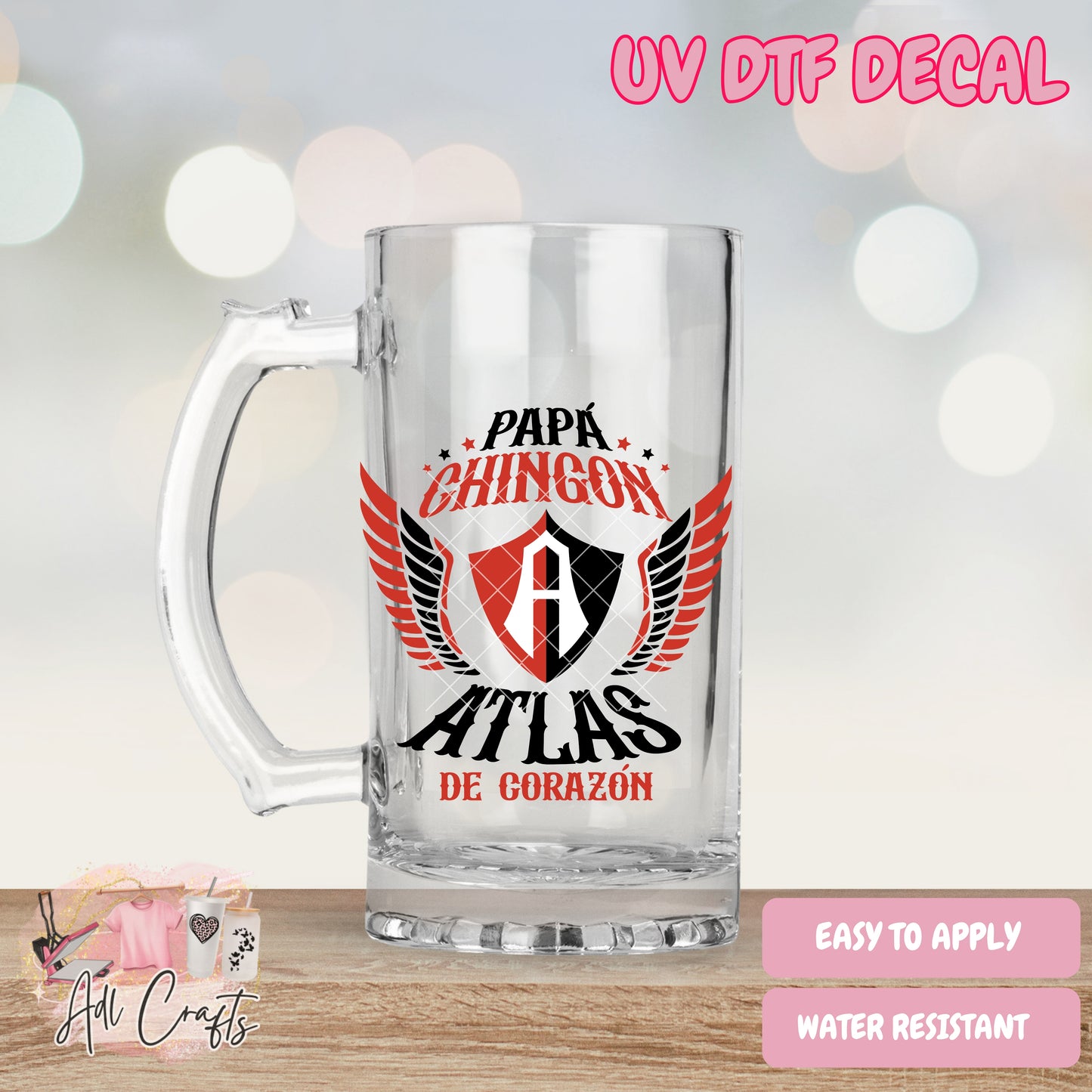 Papa chingon Atlas Father's Day Uv Dtf Decal