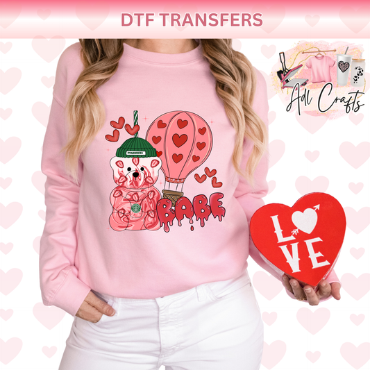 Bearista Babe valentines DTF Transfer