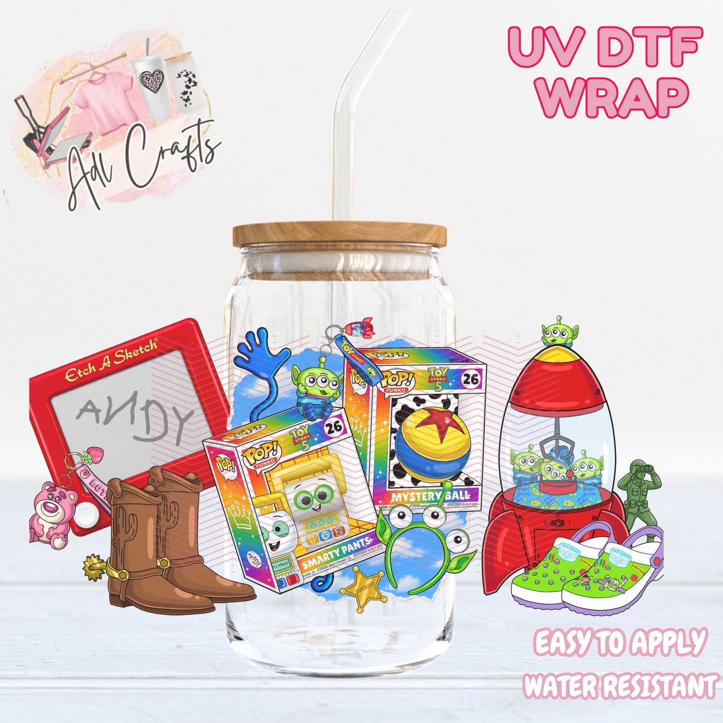 TS5 Smarty Pants UVDTF WRAPS Ready to apply