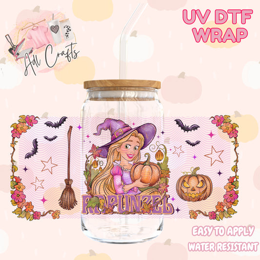 Spooky Rapunzel  Halloween Cup wrap