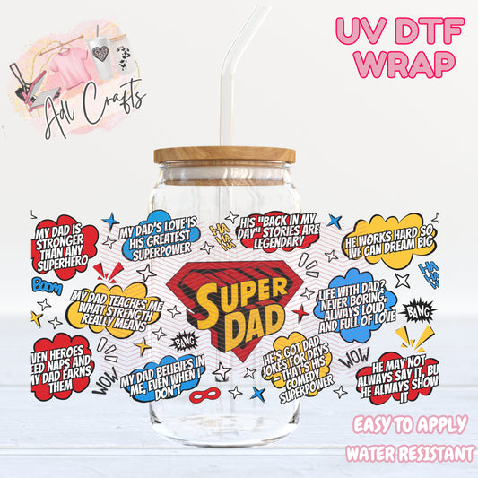 Super Dad UVDTF WRAPS