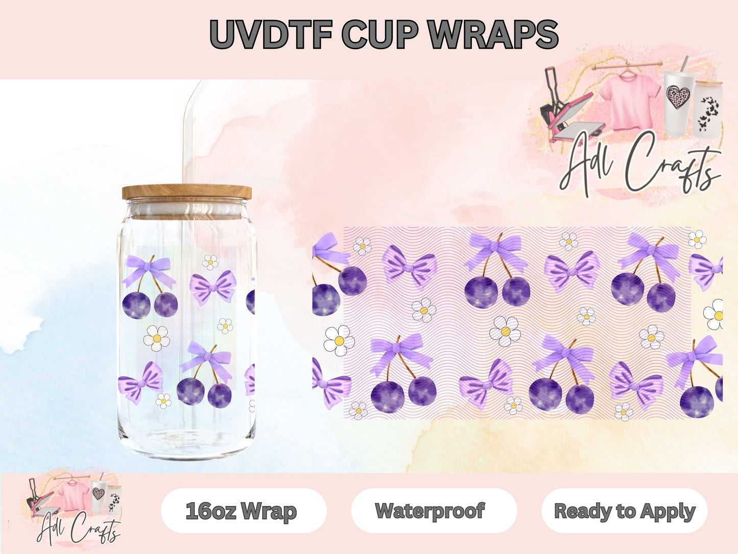 Blueberries UVDTF WRAPS