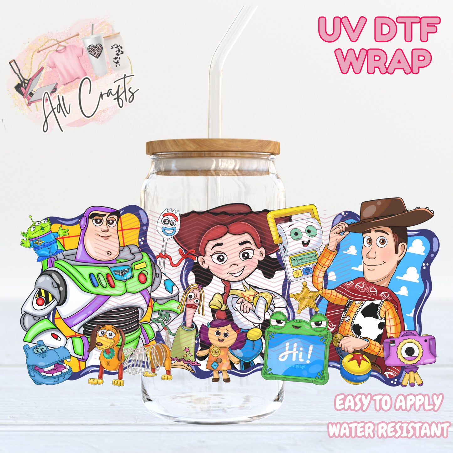 TS5 mix characters  UVDTF WRAPS Ready to apply