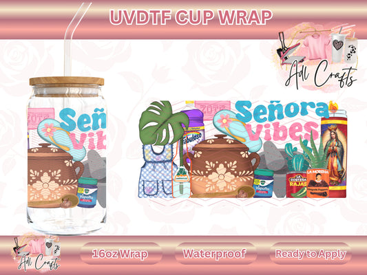 Senora vibes Club Mother's Day UVDTF WRAPS