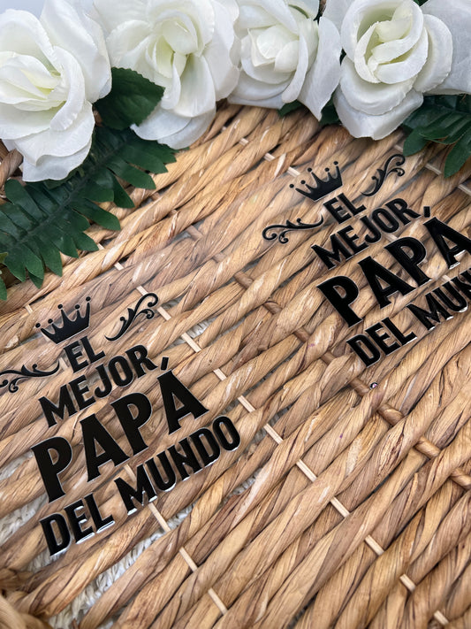 El mejor papa del mundo UVDTF WRAPS