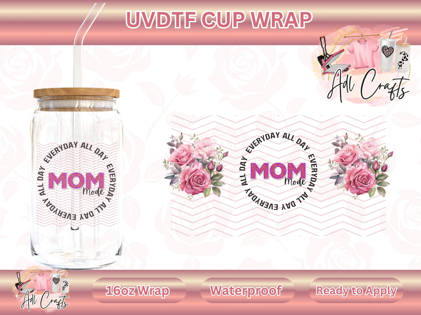 Mom mode Mother's Day UVDTF WRAPS