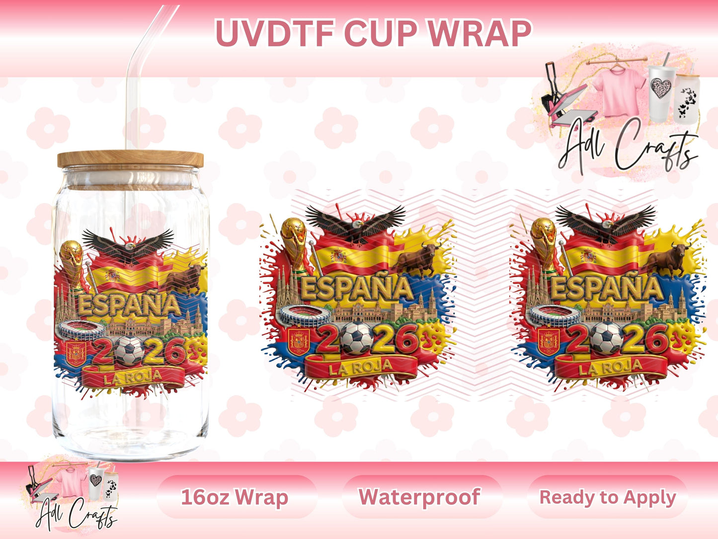 España Mundial World Cup UVDTF WRAPS