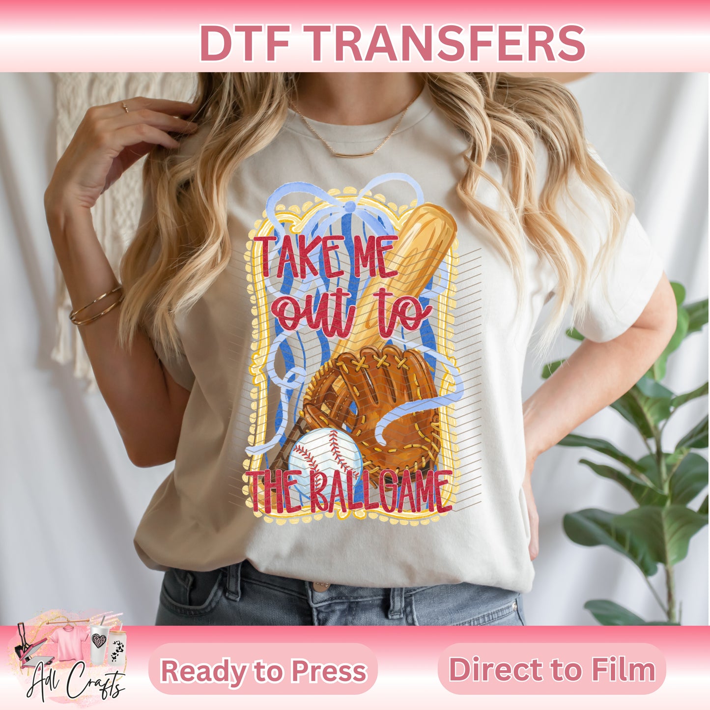 Take me out to the Baseball game  SPORTS DTF TRANSFERS