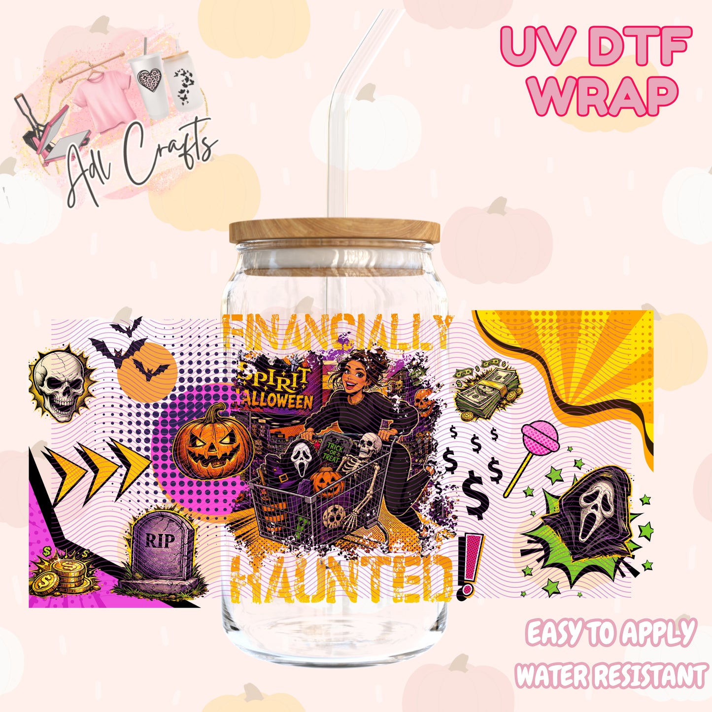 Spooky shopping time Halloween Cup wrap