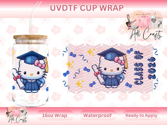 Kitty Blue Graduation 2026 UVDTF WRAPS