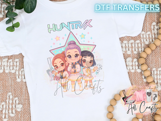 K-pop Girls Golden DTF Transfer