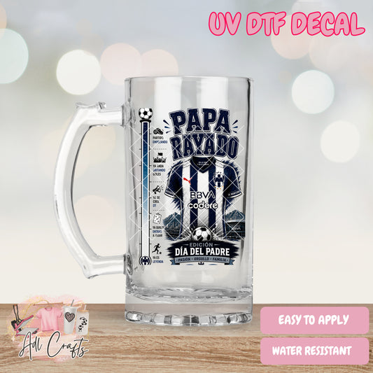 Papa Rayado Father's Day Uv Dtf Decal