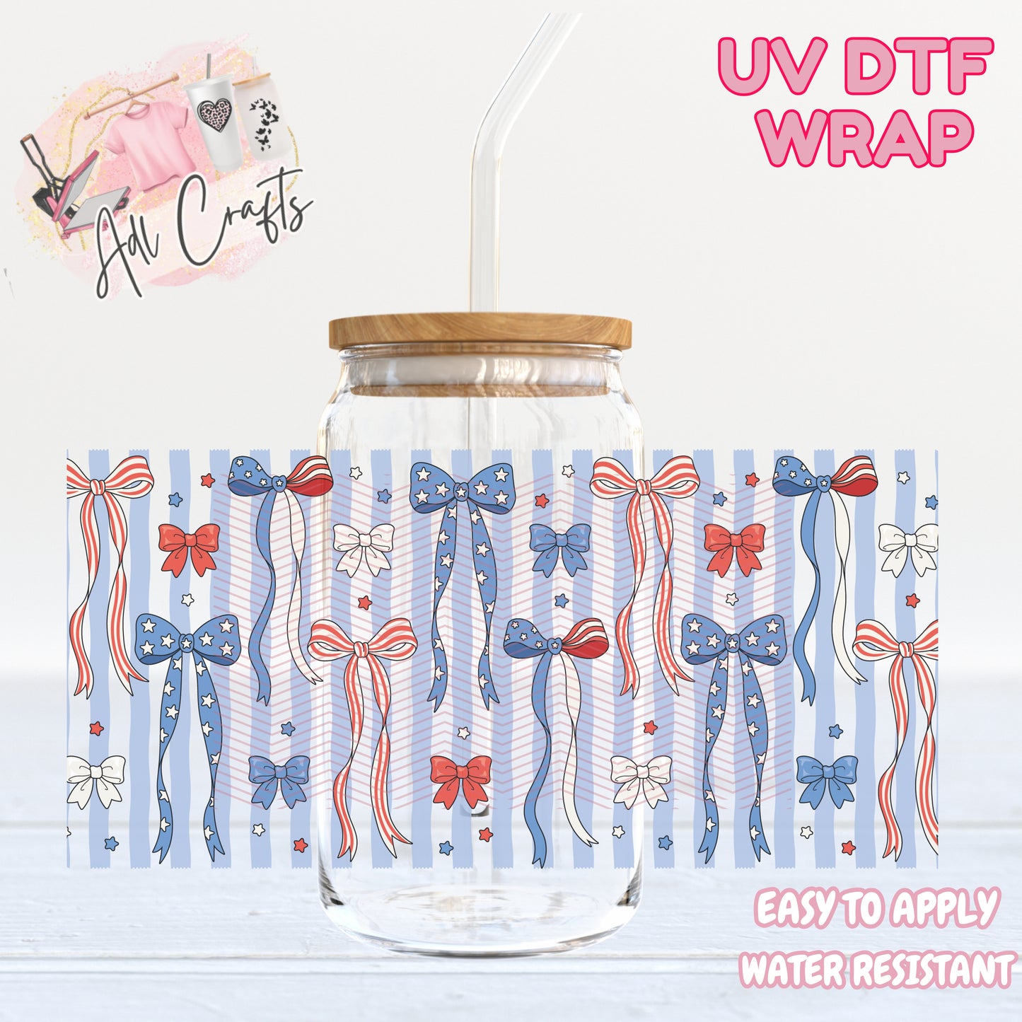 Coquette 4th of July UVDTF WRAPS