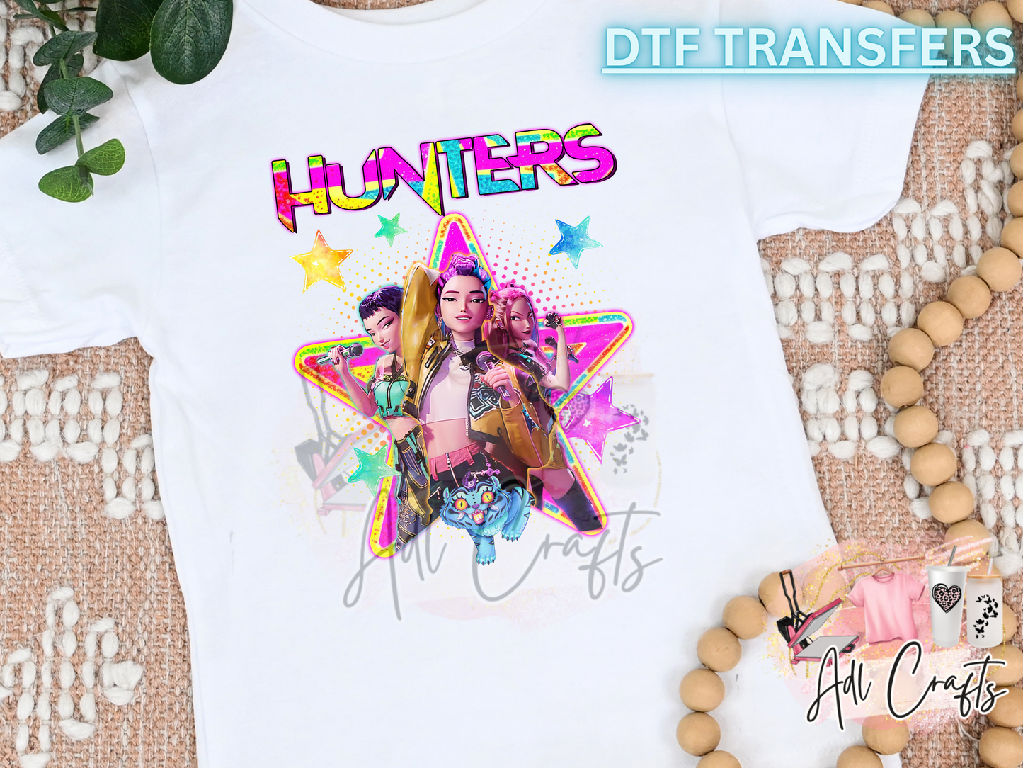 K-pop Cute Start Huntrxx DTF Transfer