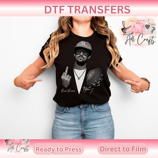 DTF Transfers Benito Black and white