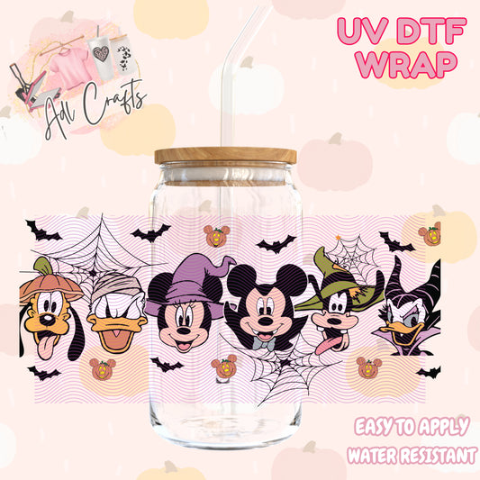 Mouse and friends ready for trick or treating  Halloween Cup wrap