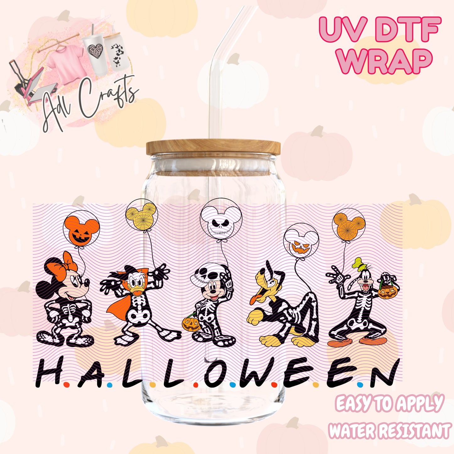 Mouse and friends  Halloween Cup wrap