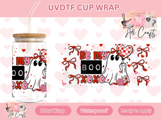 Boo XOXO Valentines Day UVDTF WRAPS