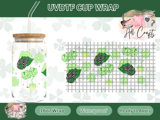 Lucky dice St. Patrick’s UVDTF WRAPS