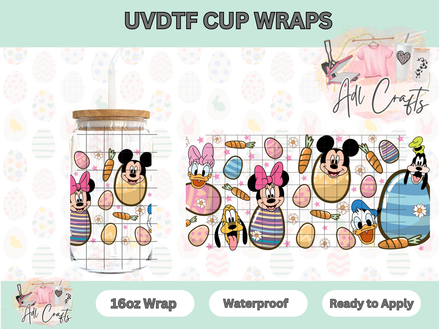 Magical Friends Easter UVDTF Cup Wrap