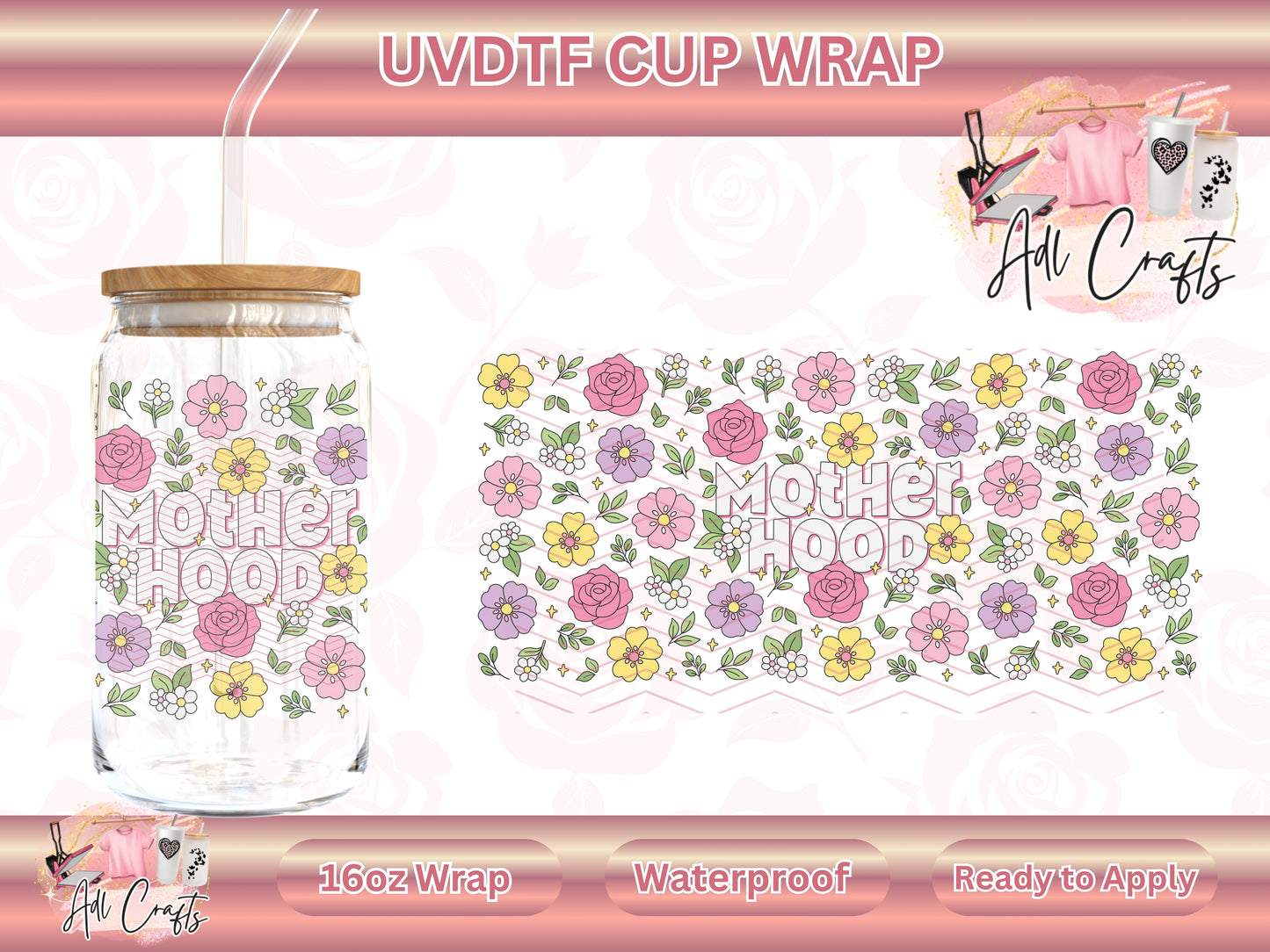 Motherhood Mother's Day UVDTF WRAPS