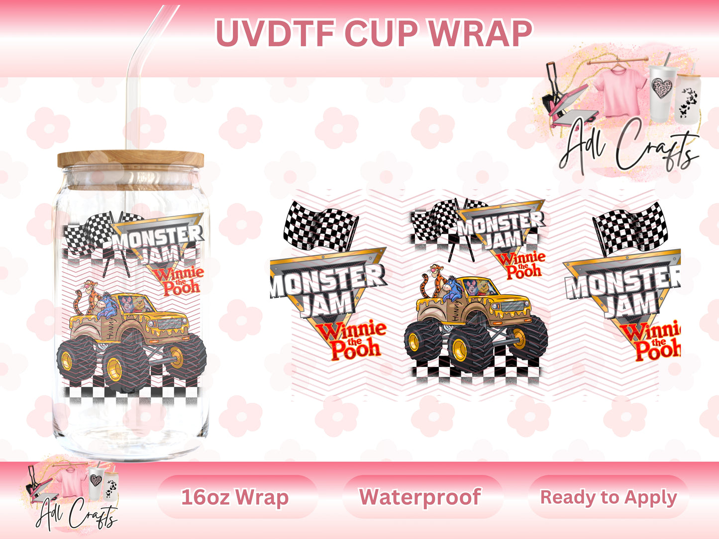 Truck Honey Bear UVDTF WRAPS