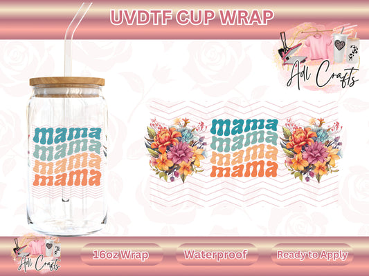 Mama bouquet Mother's Day UVDTF WRAPS