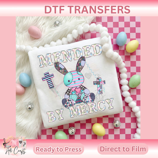Mended by mercy Easter DTF Transfer