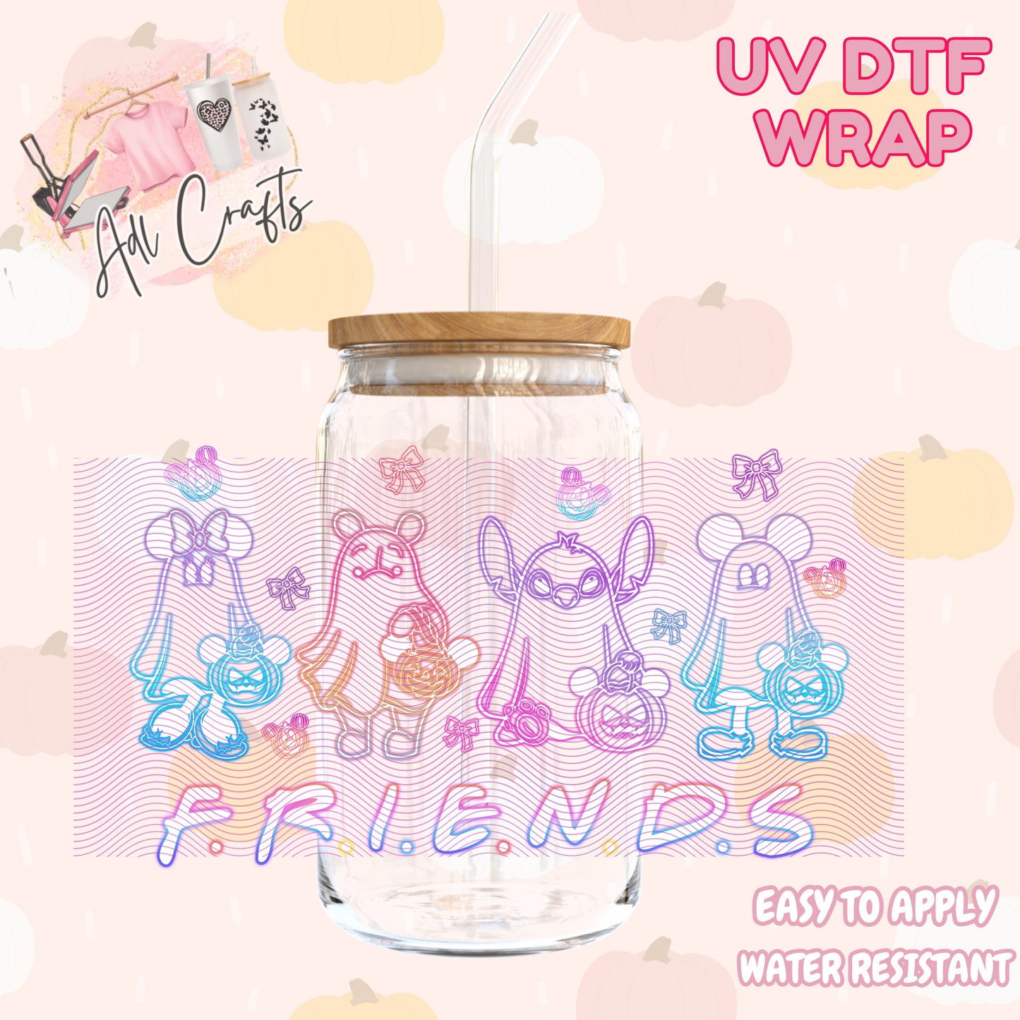 Magical friends Halloween Cup wrap