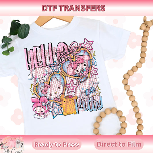 Cute kitty Kids DTF Transfer