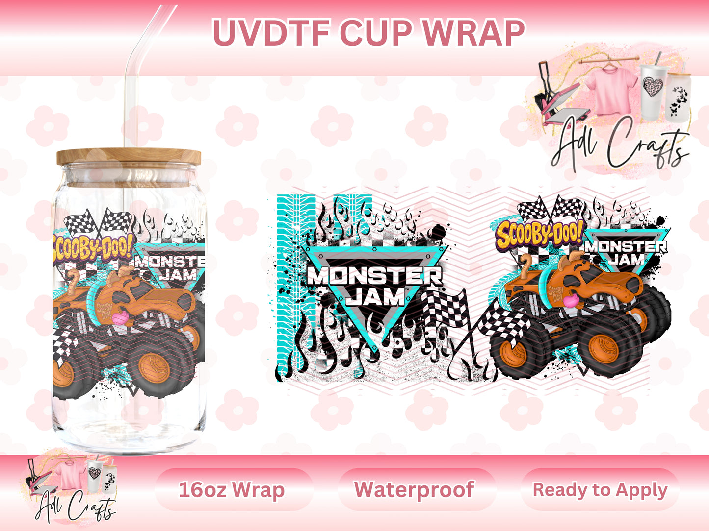 Truck Brown Dog UVDTF WRAPS