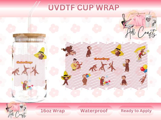 Monkey George Kids UVDTF WRAPS