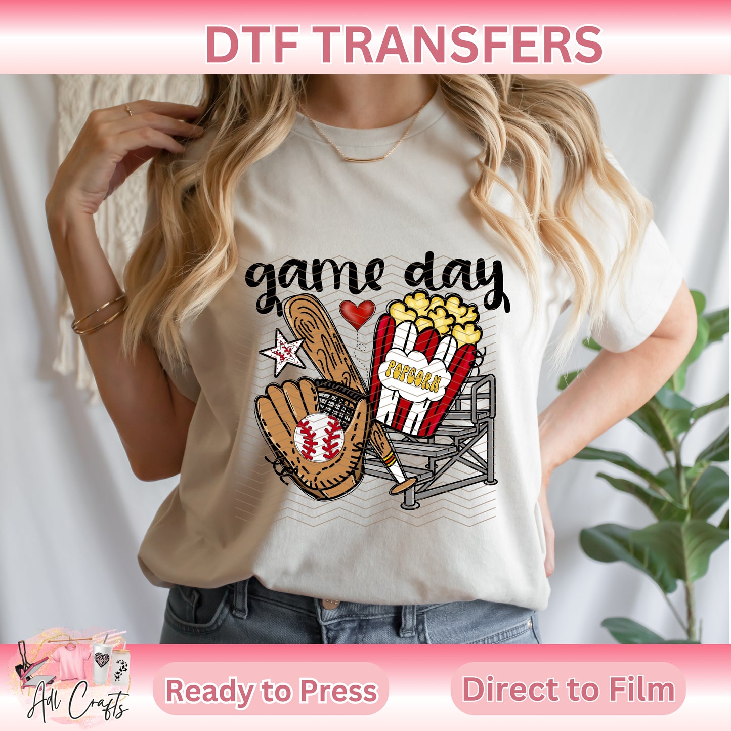 Game Day Softball SPORTS DTF TRANSFERS