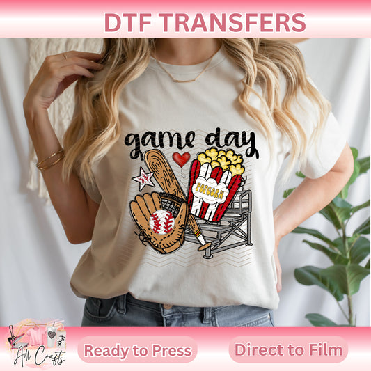Game Day Softball SPORTS DTF TRANSFERS