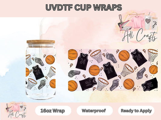 Uvdtf Sport Basketball coach Cup wraps