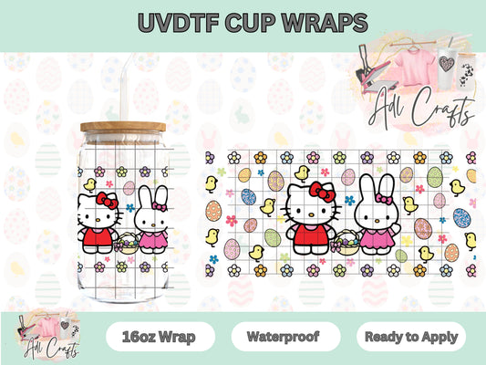 Kitty and Friend Easter UVDTF Cup Wrap