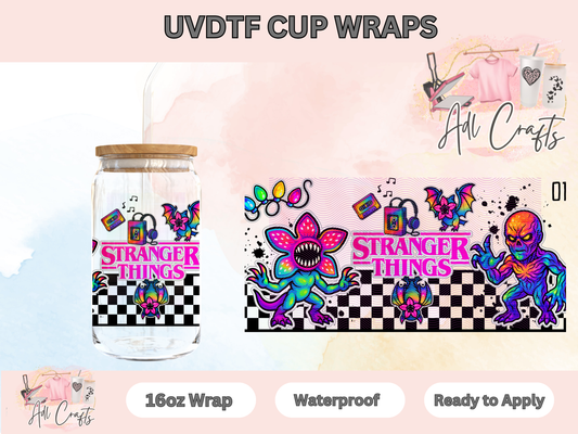 Colorful Flower UVDTF WRAPS
