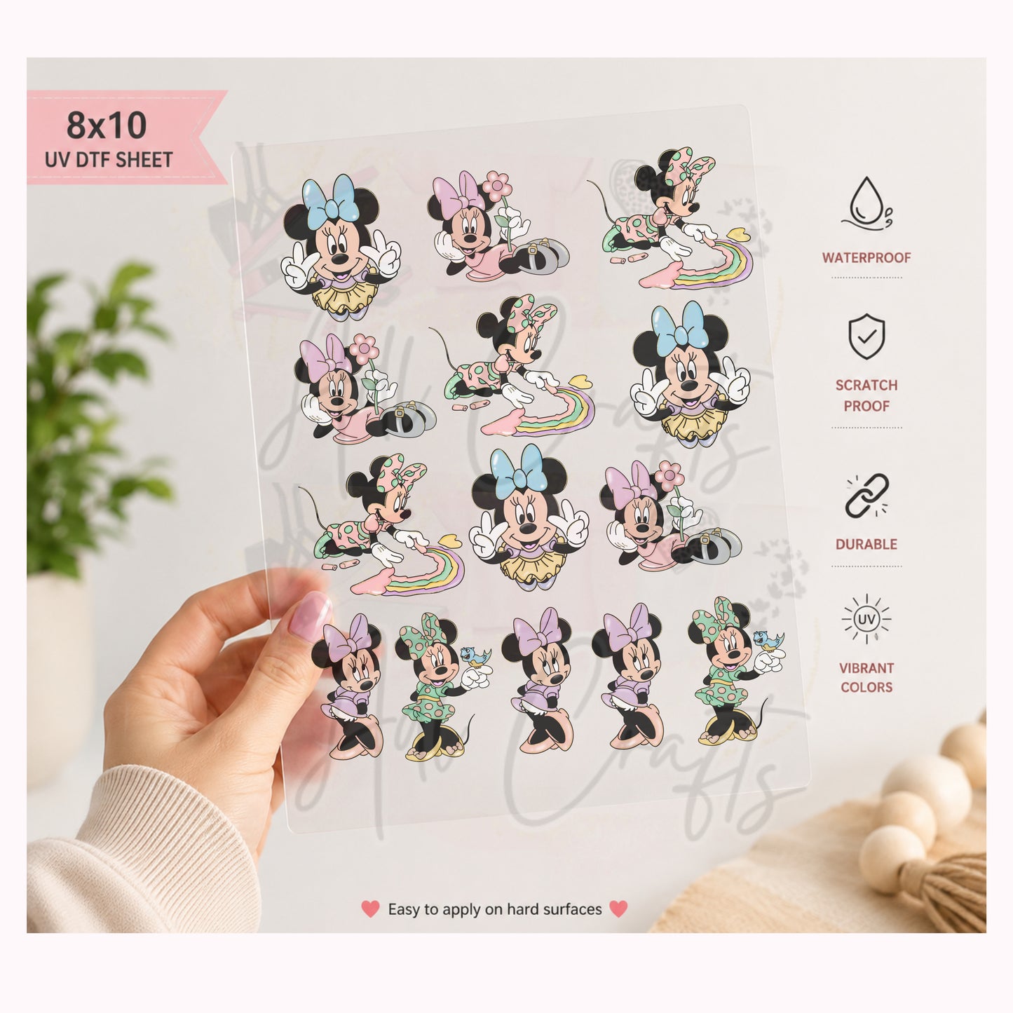Coquette mouse UVDTF SHEET