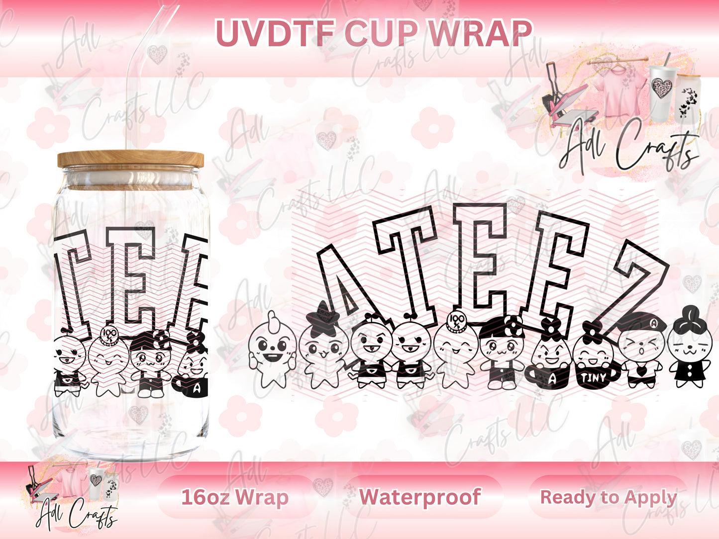 UVDTF WRAPS red A teez black Kpop