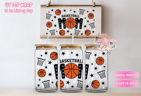 #210 Basketball MOM UVDTF WRAPS