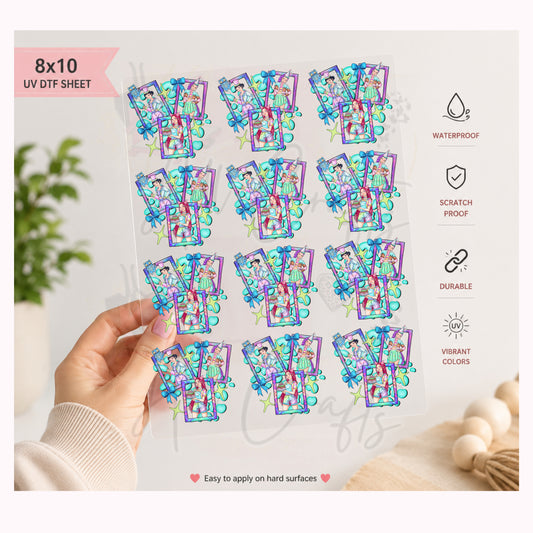 Birtday huntrix UVDTF SHEET