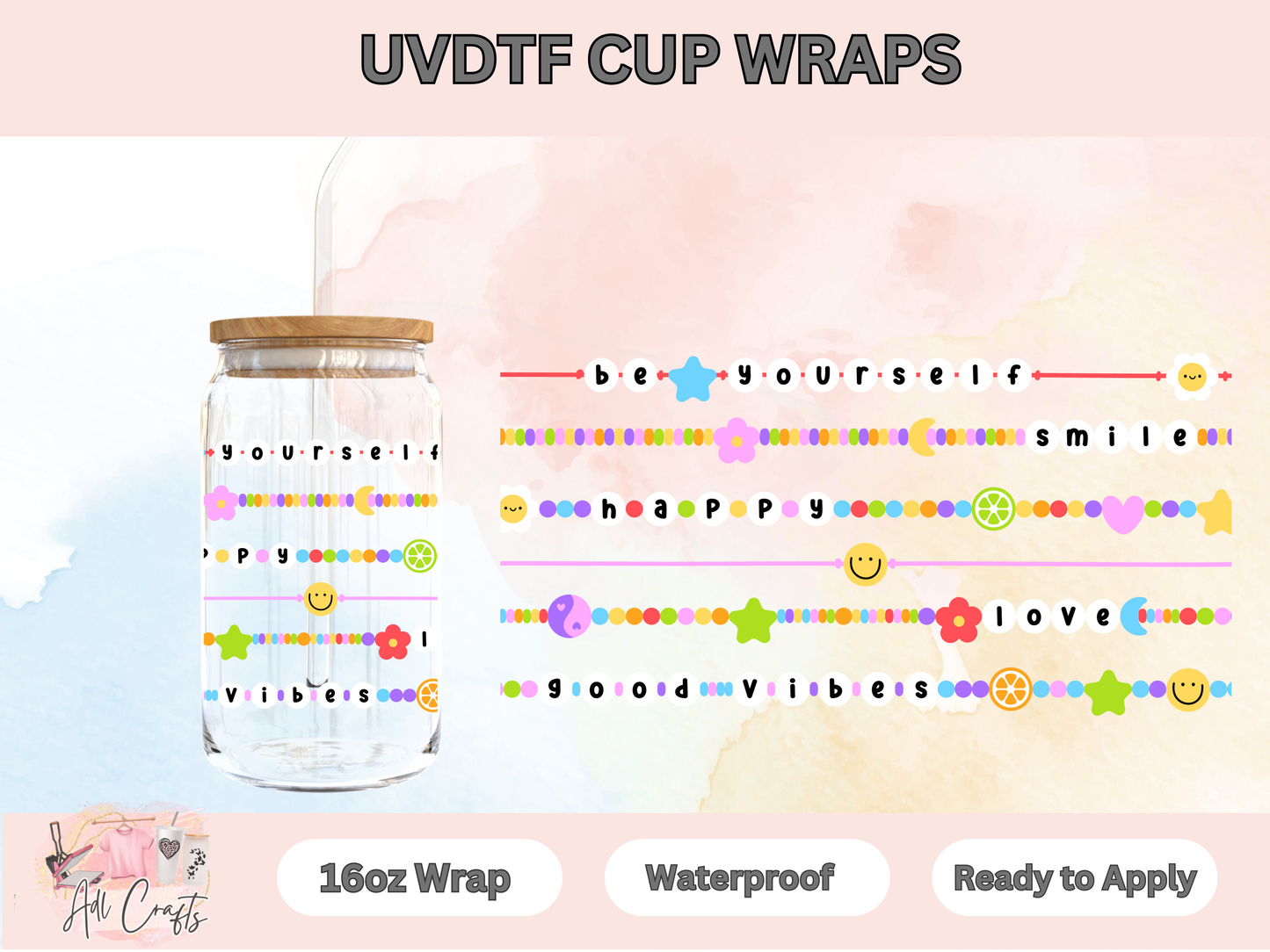 UVDTF WRAPS Valentines Bracelet friendship