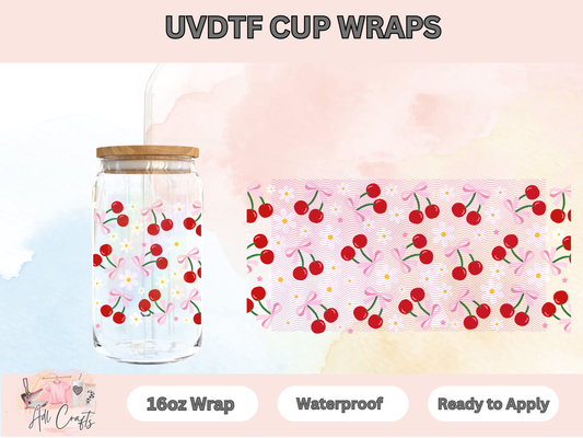 Cherries Daisy UVDTF Cup Wraps