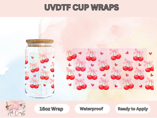 Watercolor Cherries Coquette UVDTF WRAPS